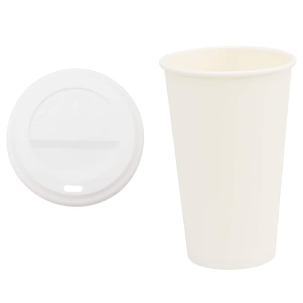 Kaffekoppar i papper med lock 1000 st 16oz 400ml