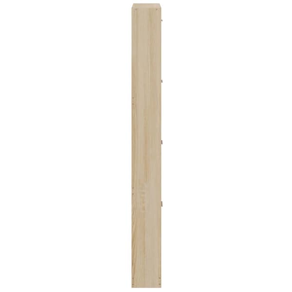 Skoskåp ek 59x17x150 cm konstruerat trä