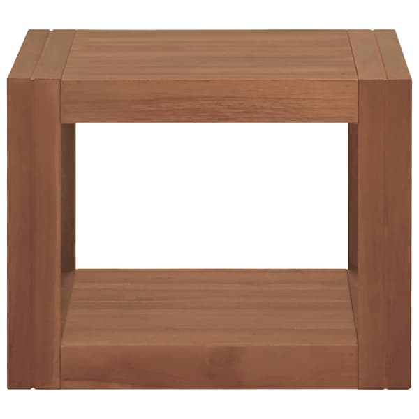Väggmonterat badrumsskåp 45x45x35 cm massiv teak