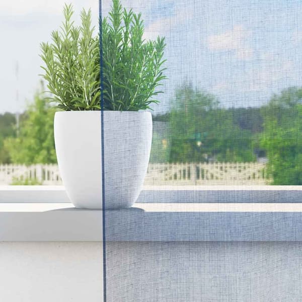 Voile gardiner med genomföringar 2 delar kungsblå