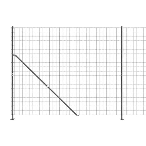 Stängsel med stolpsko antracit 2,2x25 m