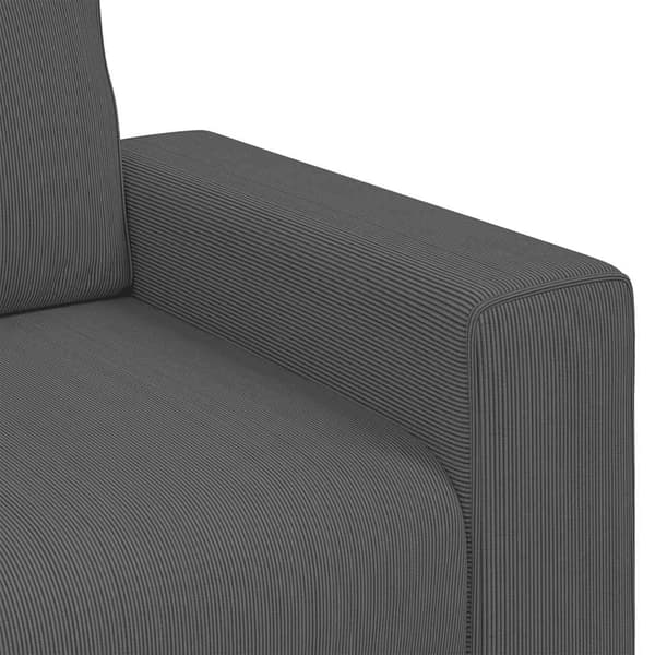 Loveseat soffa mörkgrå 160x77x82 cm manchestertyg