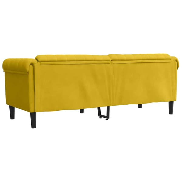 Soffa 3-sits gul sammet
