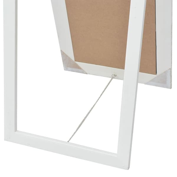 Fristående spegel barockstil 160x40 cm vit