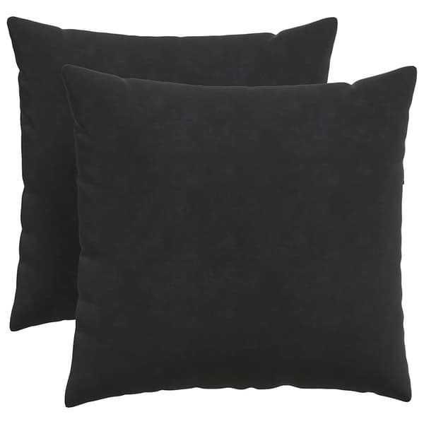 Sofakuddar 2 pcs Svart 50 x 50 cm Kordread tyg