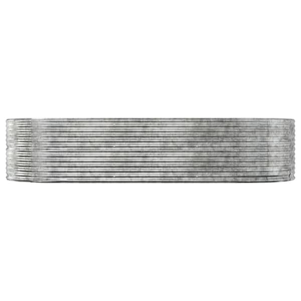 Odlingslåda silver 291x140x68 cm galvaniserat stål
