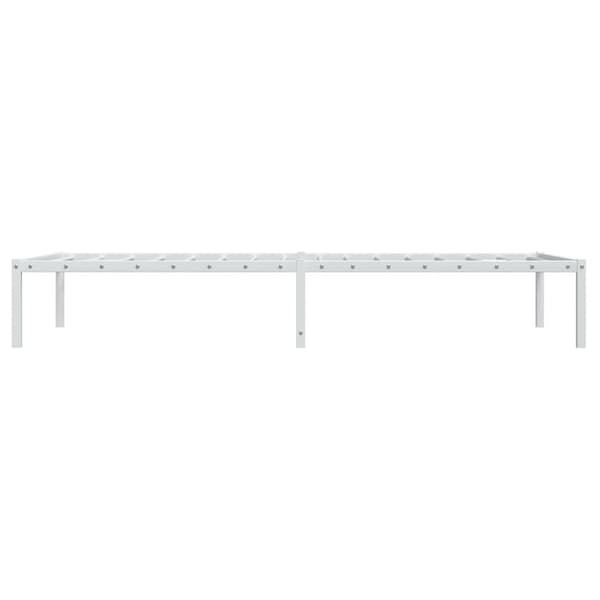 Sängram metall vit 90x190 cm