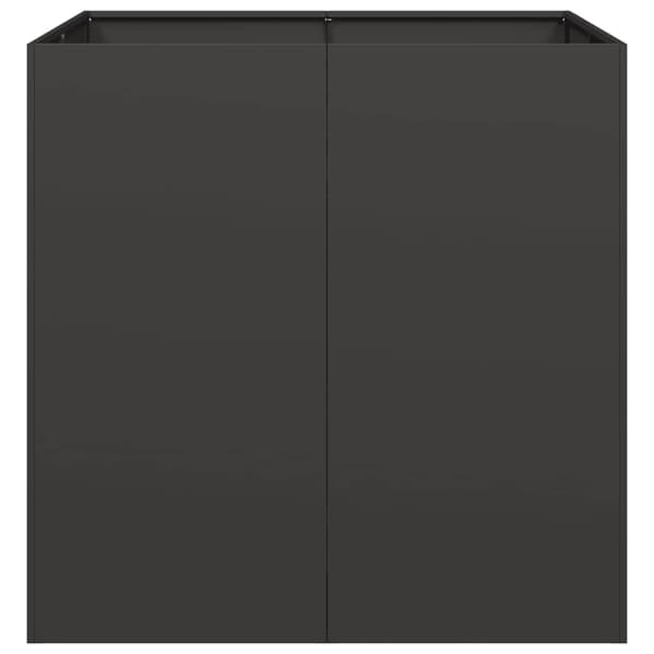 Odlingslåda svart 80x80x80 cm stål
