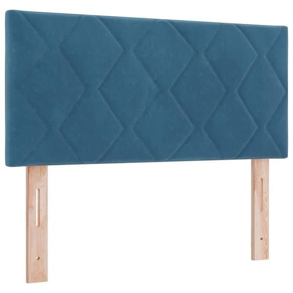 Huvudgavel Mörkblå 90 cm Sammet