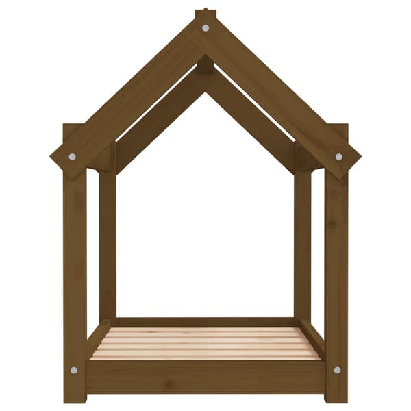 Hundbädd honungsbrun 71x55x70 massiv furu
