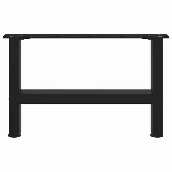 Soffbordsben svarta 2 st 50x(30-31) cm stål