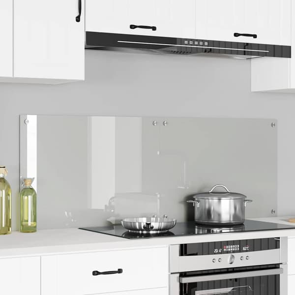 Köksskydd 2 pcs Transparent 70 x 50 cm härdat glas