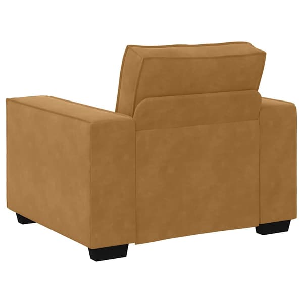 Soffstol brun 100x78x84 cm sammet