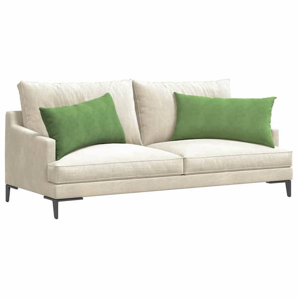 Sofakuddar 2 pcs Ljusgrön 80 x 40 cm Kordread tyg