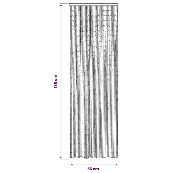 Insektsdörrdraperi för husbil i bambu 56x185 cm