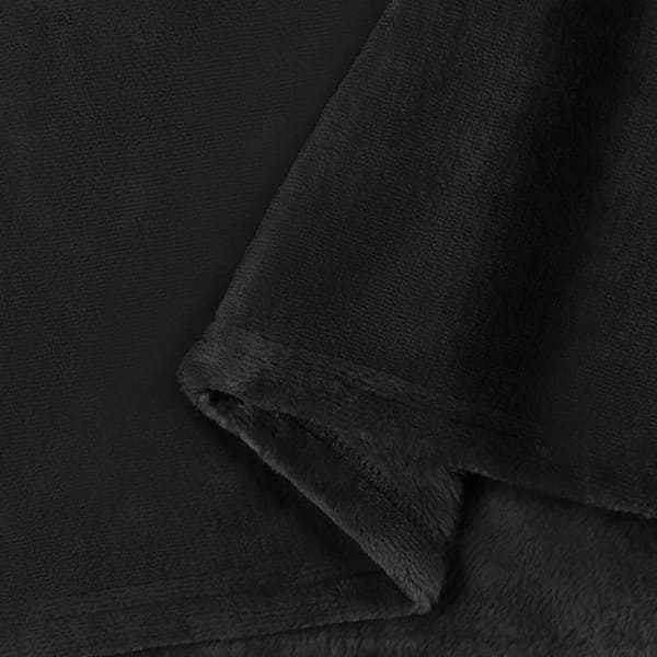 Filtar 6 pcs Svart 150 x 200 cm Fleece