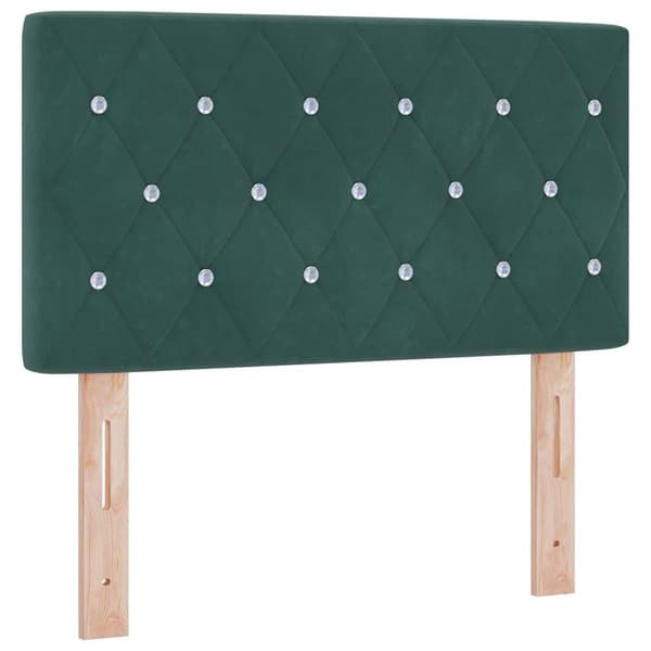 Huvudgavel Mörkgrön 80 cm Sammet
