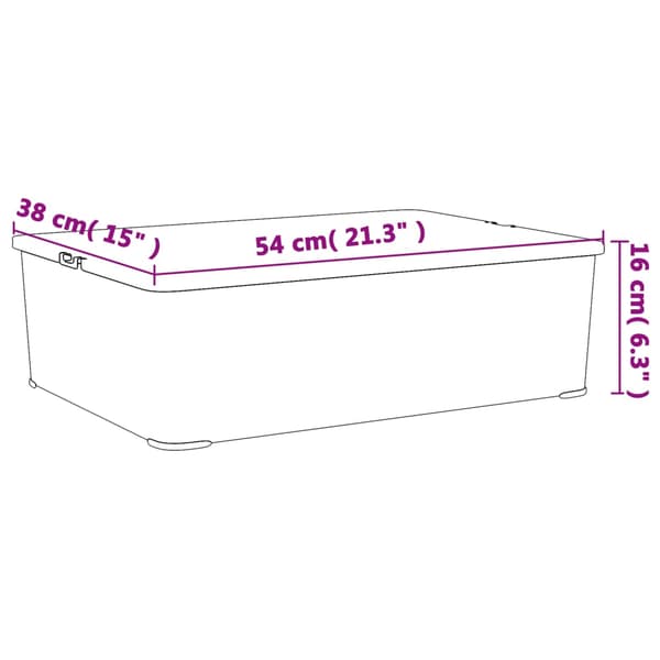 Plastlådor 6 st 25 L stapelbara
