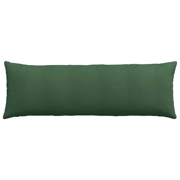 Sofakuddar 2 pcs Mörkgrön 120 x 40 cm Kordread tyg