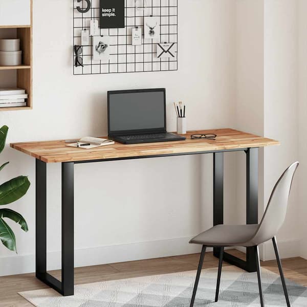 Bordsskiva rektangulär 140x60x2 cm massivt akaciaträ