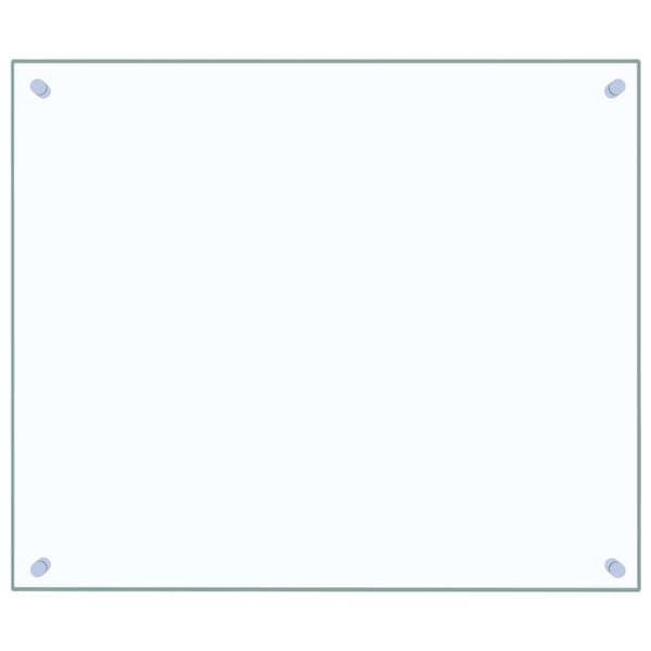 Stänkskydd 2 st transparent 70x60 cm härdat glas