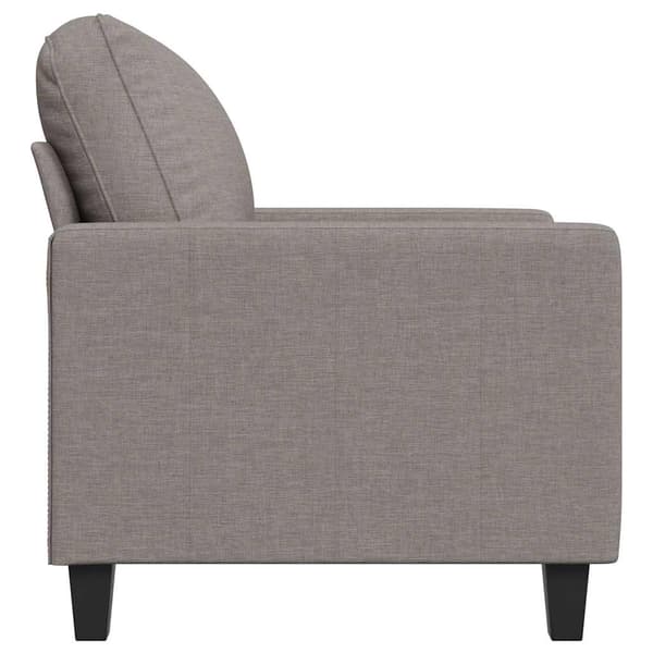 Fåtölj taupe 60 cm tyg