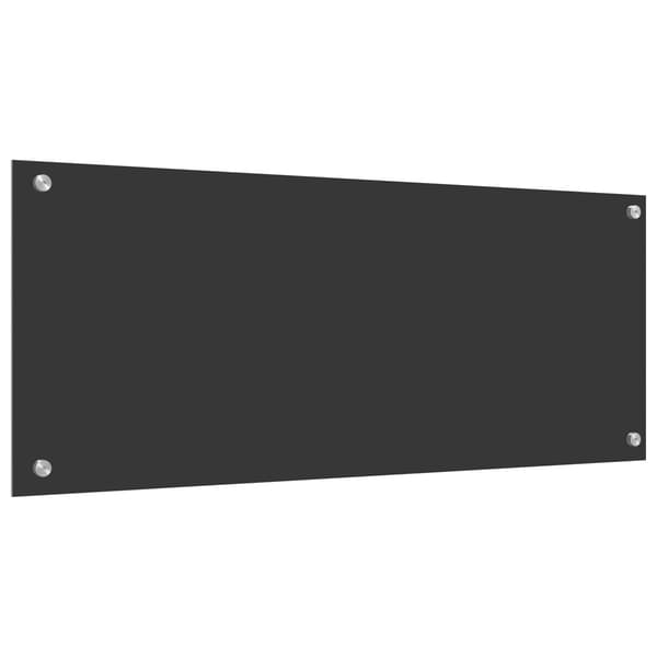 Köksskydd Mörkgrå 100 x 40 cm härdat glas