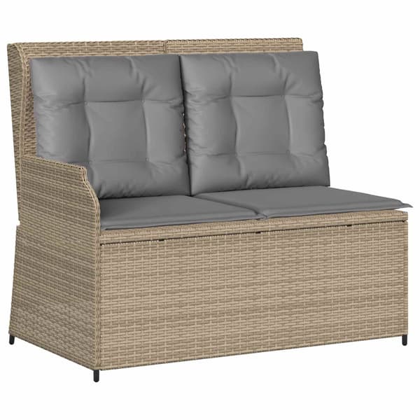 Trädgårdsbänk Beige konstrotting