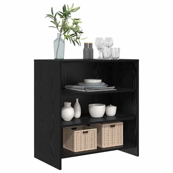 Sideboard Svart 70 x 41 x 75 cm Konstruerat trä