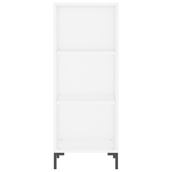 Skåp vit 34,5x32,5x90 cm konstruerat trä