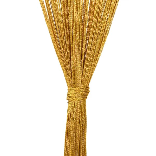 Stränggardiner 2 st guld 140x250 cm