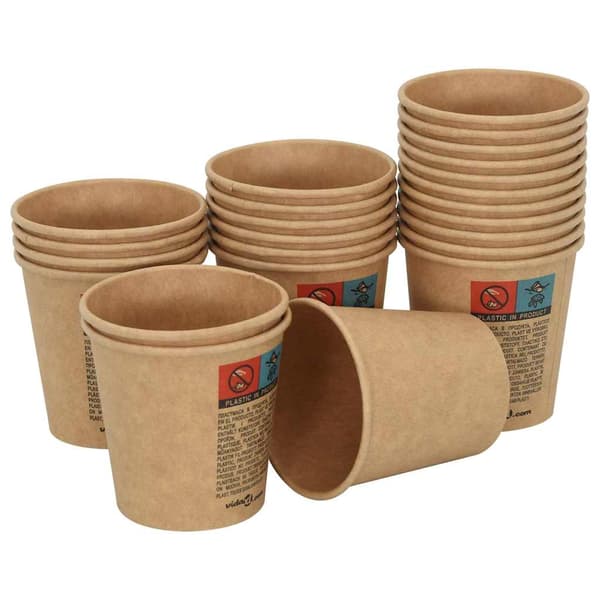 Kaffekoppar i papper 1000 st 4oz 100ml brun