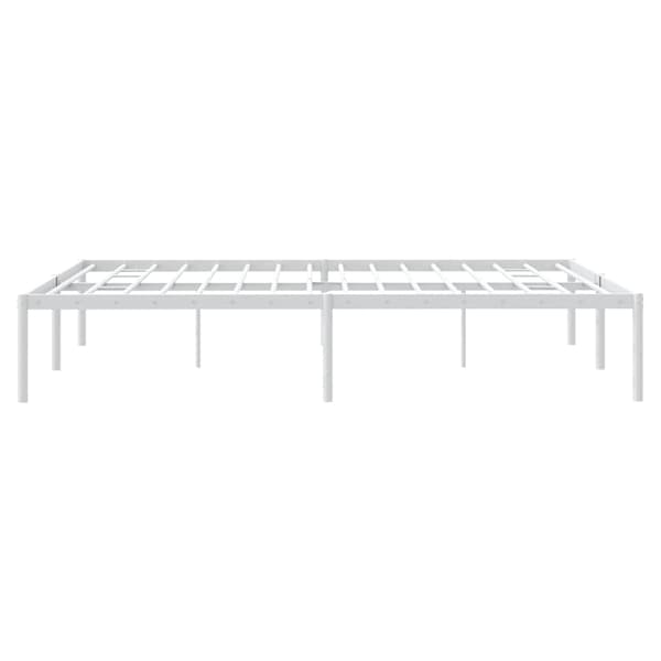 Sängram metall vit 140x190 cm