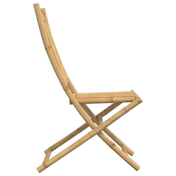 Hopfällbara trädgårdsstolar 4 st 46x66x99 cm bambu