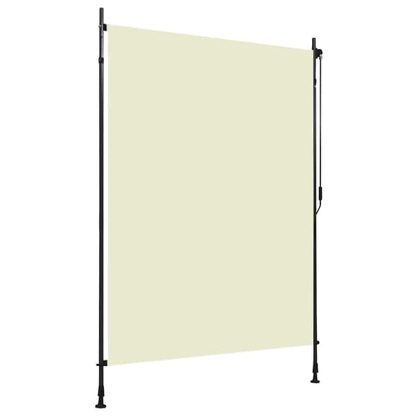 Rullgardin utomhus 150x270 cm gräddvit