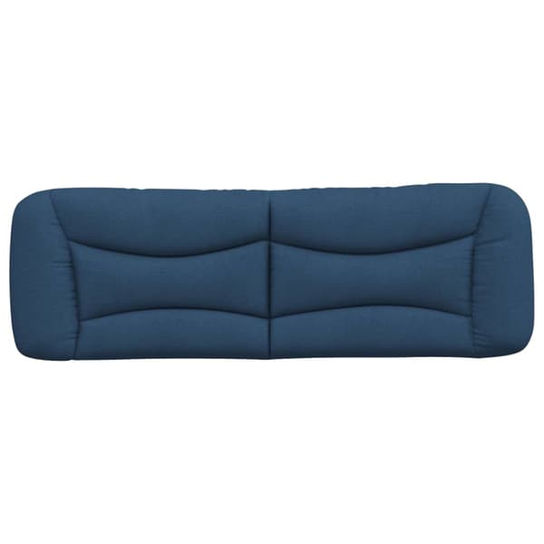 Headboard Cushion "Hvar" Blue 160 cm Fabric