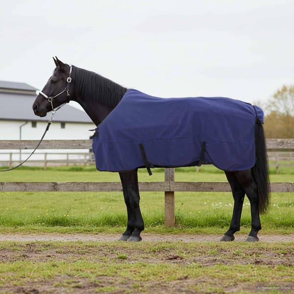 Hästdyna Mörkblå 135 cm Polyester Fleece