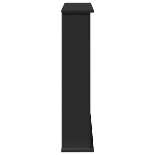 Spiselkrans svart 75x20x87,5 cm konstruerat trä