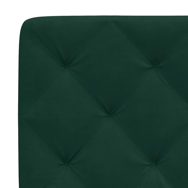 Headboard Cushion Dark Green 80 cm Velvet
