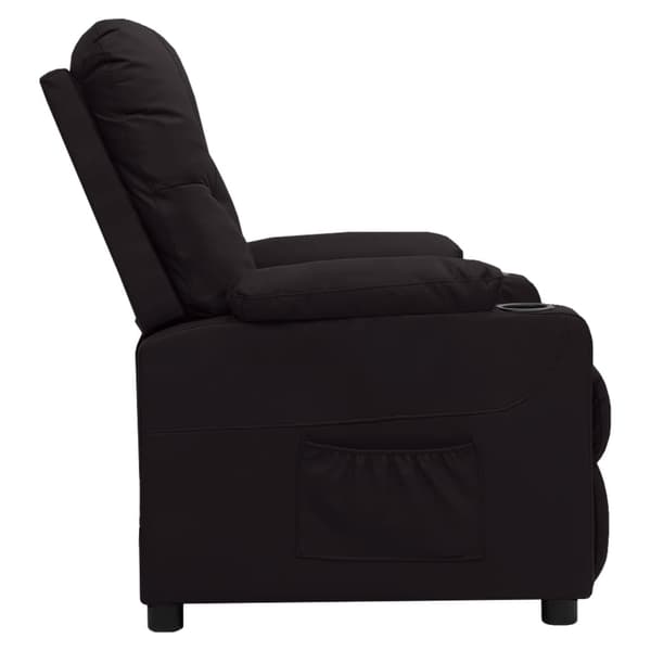 Reclinerfåtölj svart konstläder