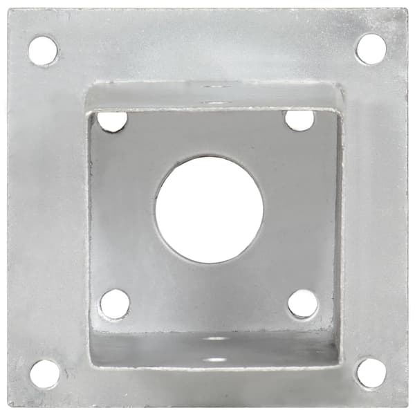 Stolpfot 4 st galvaniserad metall 91 mm