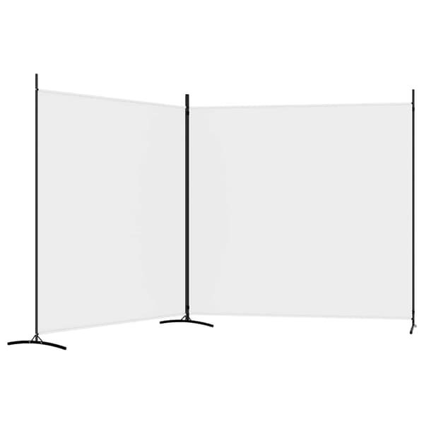 Rumsavdelare 2 paneler vit 348x180 cm tyg