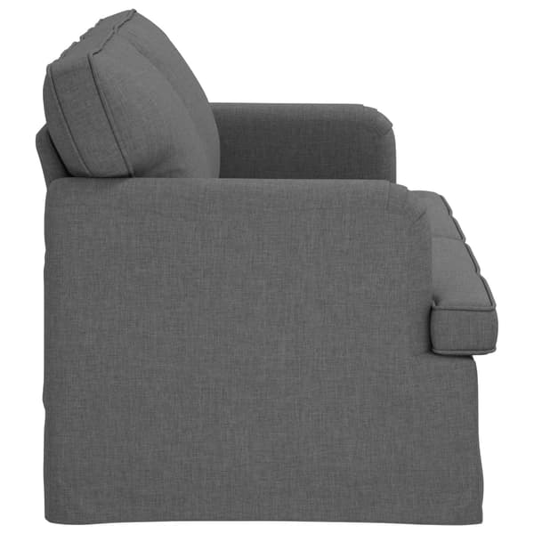 Soffa Mörkgrå 162 x 80 x 85 cm tyg