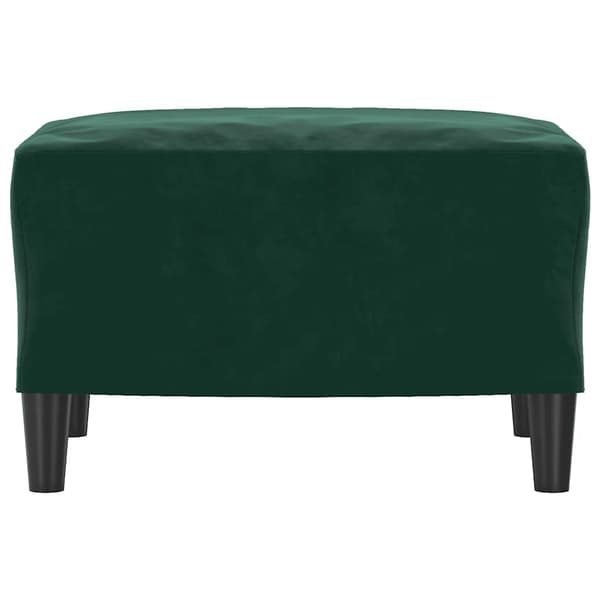 Fotpall mörkgrön 60x50x41 cm sammet