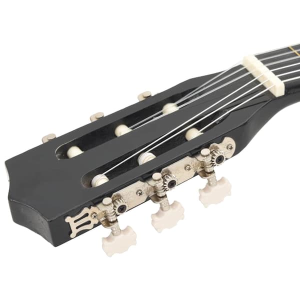 Gitarr för nybörjare och barn klassisk svart 3/4 36"