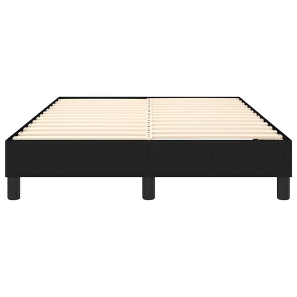 Boxspring-sängram svart 120x200 cm tyg