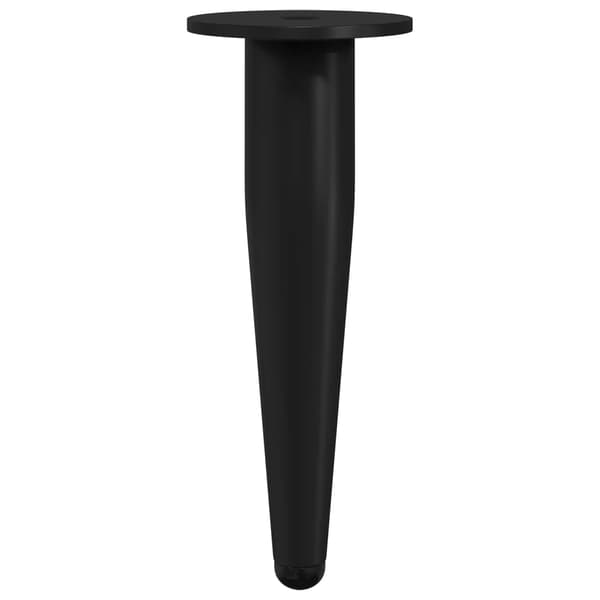 Möbelfötter 2 pcs Svart Ø 40 x 98 mm Järn