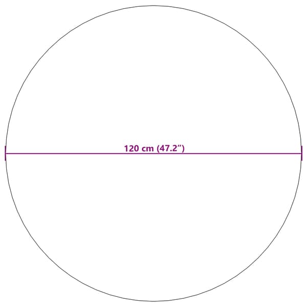 Områdesmattor Rund SIROLO Beige Ø 120 CM Polyester