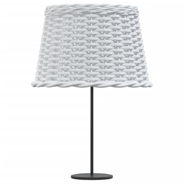 Lampskärm vit Ø40x26 cm korgmaterial