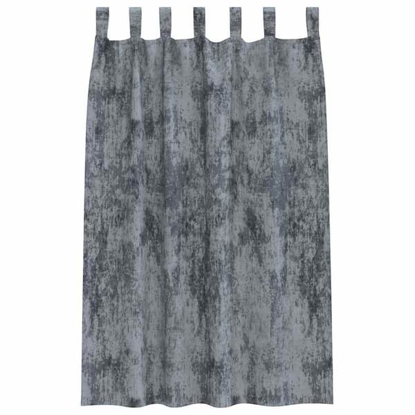 Sammetsgardiner 2 st Silvergrå 175 x 140 cm Sammet